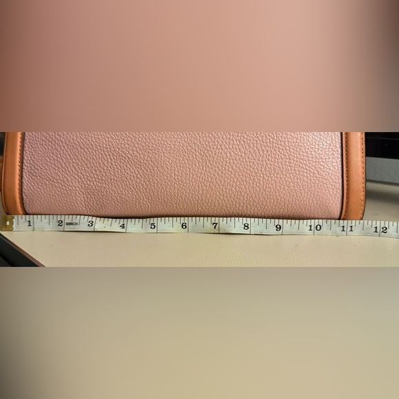 Coach Rouge Pink and Tan Leather Handbag/ Crossbody - Picture 15 of 16